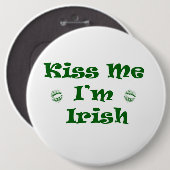 St Patrick's Day Button (Vorne & Hinten)