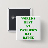 St. Patrick's Day Button (Vorne & Hinten)