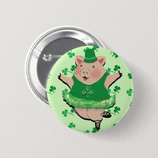 St. Patrick's Day Button (Vorne & Hinten)