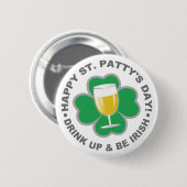St. Patrick's Day Button (Vorne & Hinten)