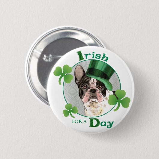 St. Patrick's Day Button (Vorne & Hinten)
