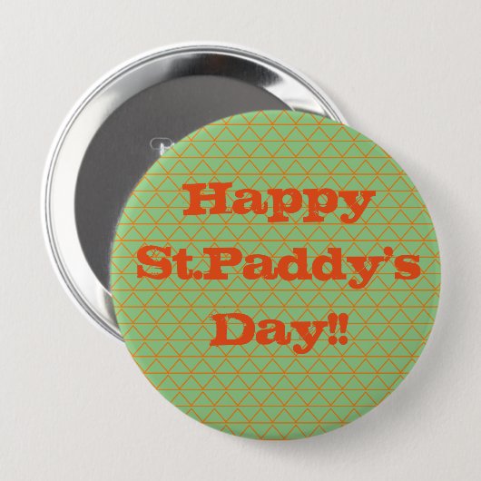 St.Patrick's Day Button (Vorne & Hinten)