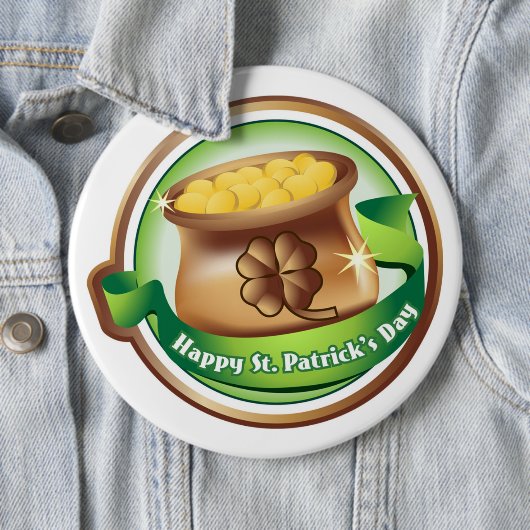 St Patrick's Day Button/Clovers Button (Beispiel)
