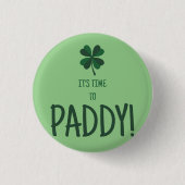 St. Patrick's Day Buttons, grün Button (Vorderseite)