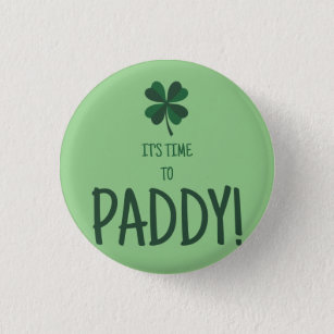 St. Patrick's Day Buttons, grün Button