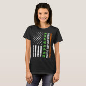 St Patrick's Day C Leaf Shenanigans Squad US-Flagg T-Shirt (Vorne ganz)