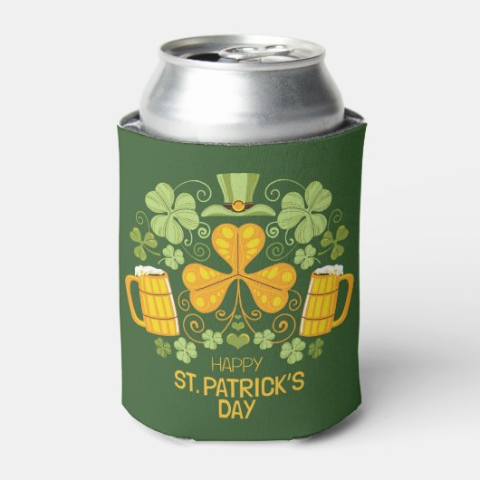 St Patrick's Day Can Cooler Dosenkühler (Kanne Vorderseite)