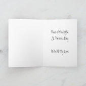 St. Patrick's Day Card - Ehemann Karte (Innenseite)