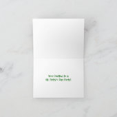 St. Patricks Day-Card Einladung (Innenseite)