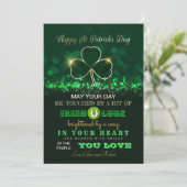 St. Patrick's Day Card Feiertagskarte (Stehend Vorderseite)