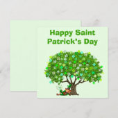 St. Patrick's Day Card Feiertagskarte (Vorne/Hinten)