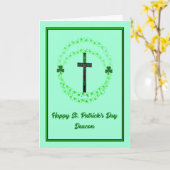 St. Patrick's Day Card for Deacon Karte (Gelbe Blume)
