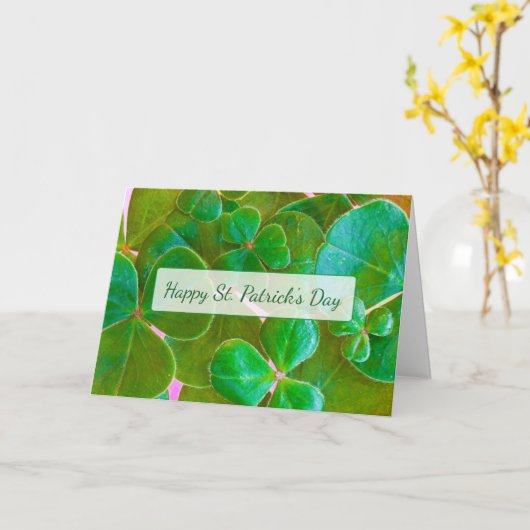 St. Patrick's Day Card für das personalisierte Kle Karte (Gelbe Blume)