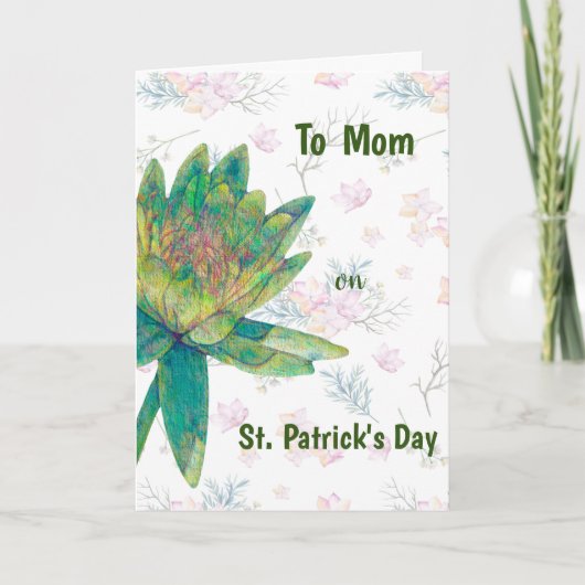 St. Patrick's Day Card für die Mama Karte (Vorderseite)
