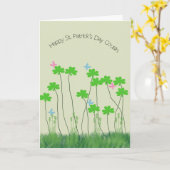 St. Patrick's Day Card für Ihre Cousin-Kleeblätter Karte (Gelbe Blume)