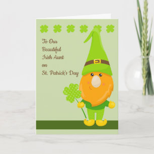 St Patrick's Day Card für irische Tante Karte