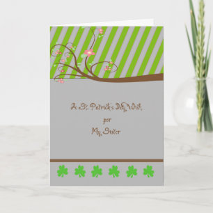 St. Patrick's Day Card für Schwester Karte