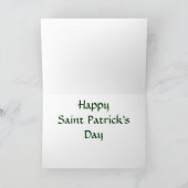 St. Patrick's Day Card - Irish Triskel Spirals Karte (Innenseite)