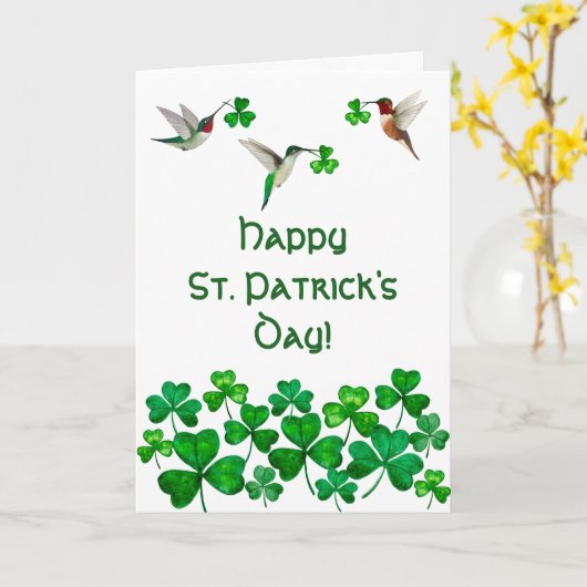 St. Patrick's Day Card Karte (Gelbe Blume)