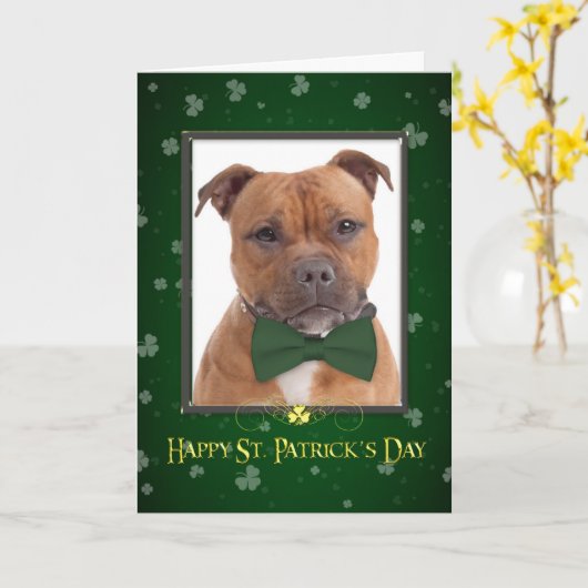St. Patricks Day Card Karte (Gelbe Blume)