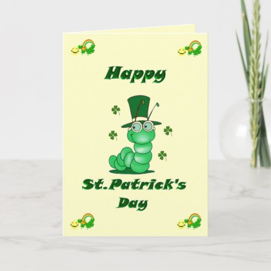 St. Patrick's Day Card Karte (Vorderseite)