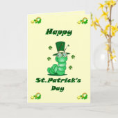 St. Patrick's Day Card Karte (Gelbe Blume)
