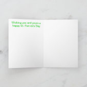 St. Patrick's Day Card Karte (Innenseite)