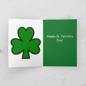 St. Patrick's Day Card mit einer niedlichen Katze Karte (Innenseite)