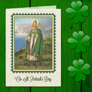 St. Patrick's Day Card mit Gebet und Vers im Inner Karte