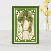 St. Patrick's Day Card mit Gebet und Vers im Inner Karte (Gelbe Blume)