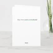 St. Patrick's Day Card mit Hübscher Lady Karte (Rückseite)
