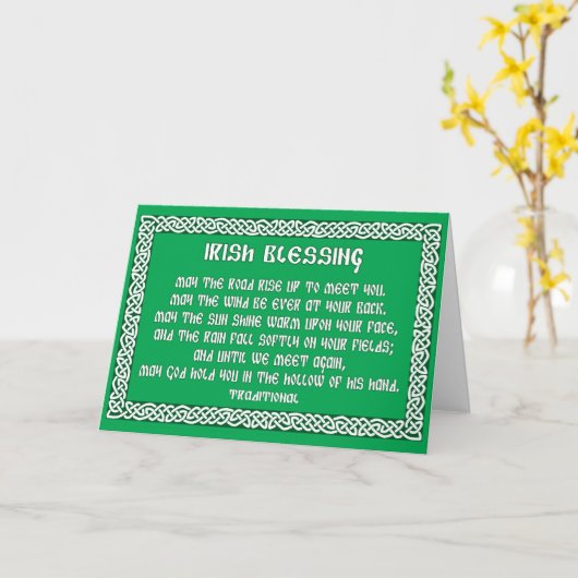 St Patrick's Day Card mit Irish Sessing 1 Karte (Gelbe Blume)