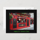 St. Patrick's Day Card mit Temple Bar Postkarte (Vorne/Hinten)