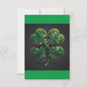 St. Patrick's Day Card mit Vierblättriges Kleeblat (Vorderseite)