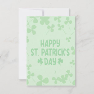 St. Patrick's Day Card Mitteilungskarte