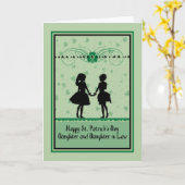 St. Patrick's Day Card, Tochter & Tochter in Law Karte (Gelbe Blume)