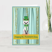 St. Patricks Day Card vom Haustier Dankeskarte (Vorderseite)