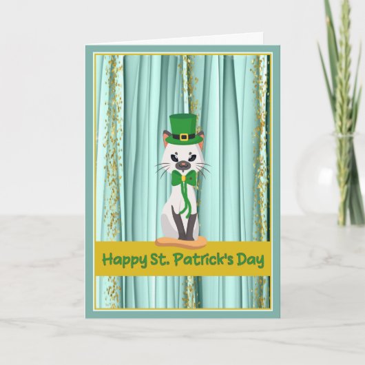 St. Patricks Day Card vom Haustier Dankeskarte (Vorderseite)