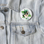 St. Patrick's Day Cardigan Welsh Corgi Button (Beispiel)