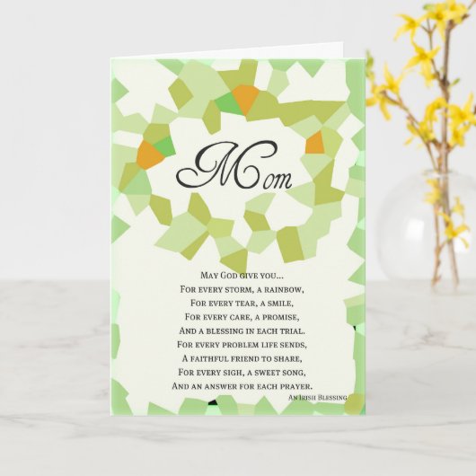 St. Patrick's Day Cards - Mama Karte (Gelbe Blume)