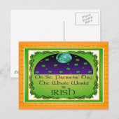 St Patricks Day Cards Postkarte (Vorne/Hinten)