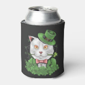 St. Patrick's Day Cat Can Cooler Dosenkühler (Kanne Vorderseite)