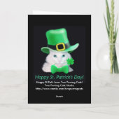 St.Patricks Day Cat Card Karte (Rückseite)