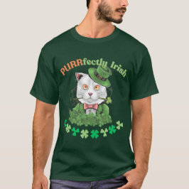 St. Patrick's Day Cat Fan Veterinarian T-Shirt