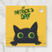 St. Patrick's Day Cat Funny Geschenkanhänger (Rückseite)