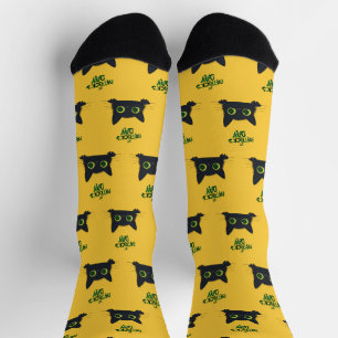 St. Patrick's Day Cat Funny Socken