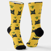 St. Patrick's Day Cat Funny Socken (Gewinkelt)