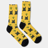 St. Patrick's Day Cat Funny Socken (Rechts)