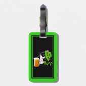St. Patrick's Day Cat Gepäckanhänger (Rückseite vertikal)