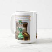 St Patrick's Day Cat Humor  Kaffeetasse (Vorderseite Links)